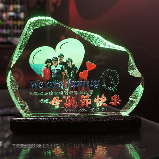 彩印母親節壓克力彩燈,最適合送媽媽的禮物,值得紀念,壓克力容易保存